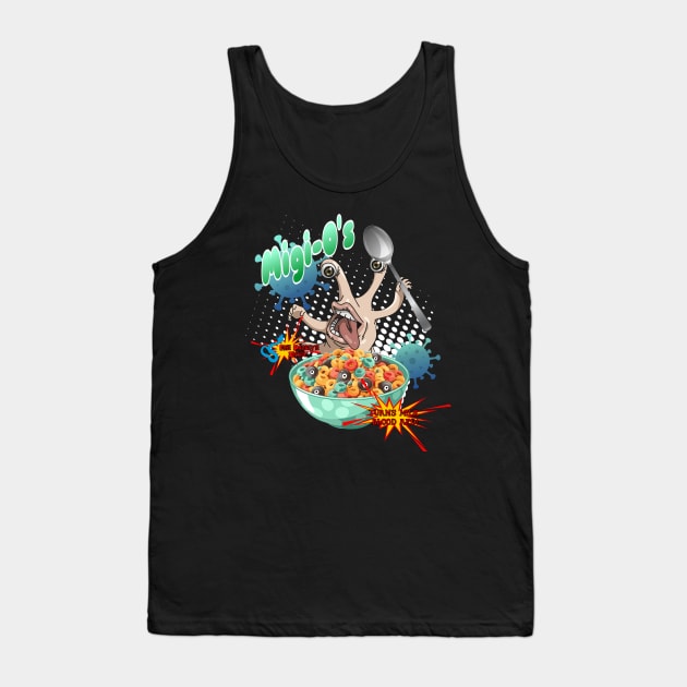 Parasyte The Maxim Migi-O's Cereal Tank Top by Lennon Black